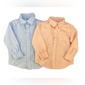 JANIE and JACK Cotton/ Linen Shirts - 18-24M